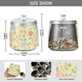 thumbnail image 2 of Yayeee Ashtray with Lid for Cigarette Smokeless Stainless Steel Home Ash Holder, Colorful Flower, 2 of 7