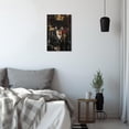 thumbnail image 2 of ZHONGYUTONG African American Canvas Wall Art Gold Crown Pictures Print Black Man King Painting Skeleton Artwork for Bedroom Decor Framed (12.00" x 18.00"), 2 of 5