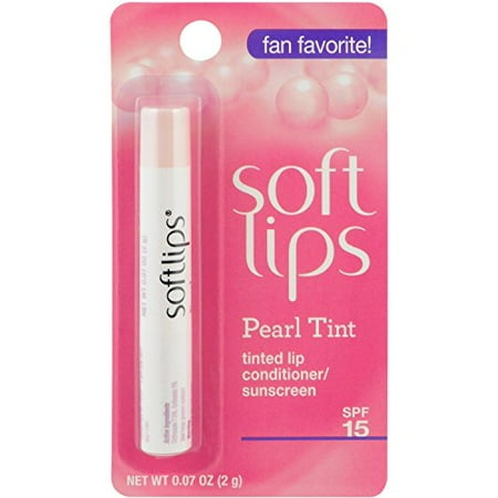 Lip Pearl - 2 Pack Softlips Tinted Lip Conditioner / Moisturizer, Pearl, 0.07 oz each
