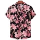thumbnail image 3 of Camisas estampadas florales de moda para hombres, ropa con estampado 3D, camisas hawaianas de playa, blusas Y2K de manga corta, ropa vintage, blusa con solapa, 3 of 5