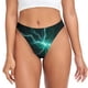 thumbnail image 1 of Fotbe Green Lightning Flash Tanga Sin Costuras para Mujer con Estampado – Panties Invisibles, Transpirables y Cómodos para Uso Diario-X-Small, 1 of 6