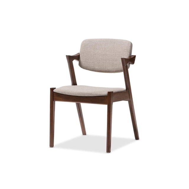 Baxton Studio Chaise de Salle à Manger Élégante, Style Mi-Siècle Moderne, Enfants, Gris (Ensemble de 2)