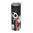thumbnail image 2 of Vaso delgado de acero inoxidable de 20 oz con tapa y aislamiento de pesadilla antes de Navidad para café por sublimación, 2 of 7