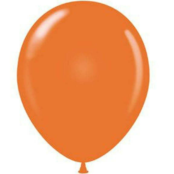 12 Tuftex Orange Balloons 17" Made In USA