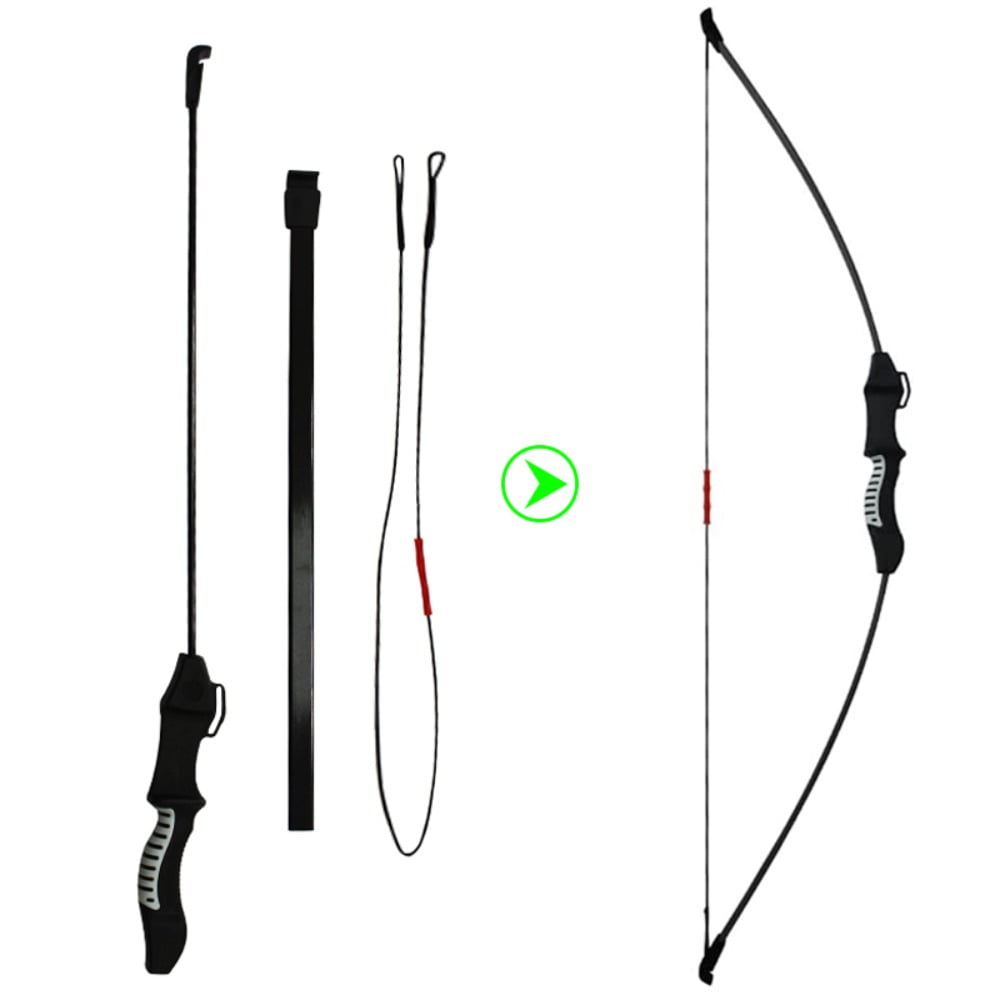 Piaoyu Youth Fiberglass Bow and Arrow Set for Kids, Compound Bow with Resin Quiver and Metal Arrows