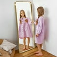 thumbnail image 2 of MAYEERTY 64"x21" Aluminum Alloy Wall Mount Rounded Corner Rectangular Mirror,Gold no stand, 2 of 5