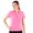 Tropical Pink, variant on Monterey Club Women's Floral Emboss Texture Golf Polo Shirt #2079