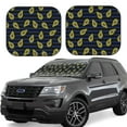 thumbnail image 6 of Kdxio Avocado Print 2-Piece Sun Shade Front Windshield - Foldable Car Front Window Sunshades For Most Sedans Suv Truck, 6 of 6