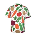 thumbnail image 3 of Bixox Men's Hawaiian Shirts Men's Vegetables Print Short-Sleeve Shirt-3X-Large, 3 of 8