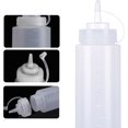 thumbnail image 2 of Botellas de Plástico Exprimibles para Condimentos, 700ml, 3 Piezas con Embudo, para Salsas y Jarabes (Color transparente, 700, Mililitros), 2 of 4