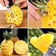 thumbnail image 6 of Dsseng 3Pcs Pineapple Eye Cutter，Pineapple Eye Peeler Remover Tool, Stainless Steel Pineapple Eye Clip and V Shape Pineapple Eye Cutter, for Home Kitchen Fruit Store Supermarket, 6 of 6