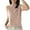 Pink, variant on Women's T-Shirts Short Sleeve Basic Shirt Regular Solid Color Basic Knit T Shirt Semi High Neck Ribbed Casual Top Comfortable Stretchy Soft Breathable Daily Wear Tee For Women Tee Tops Green L