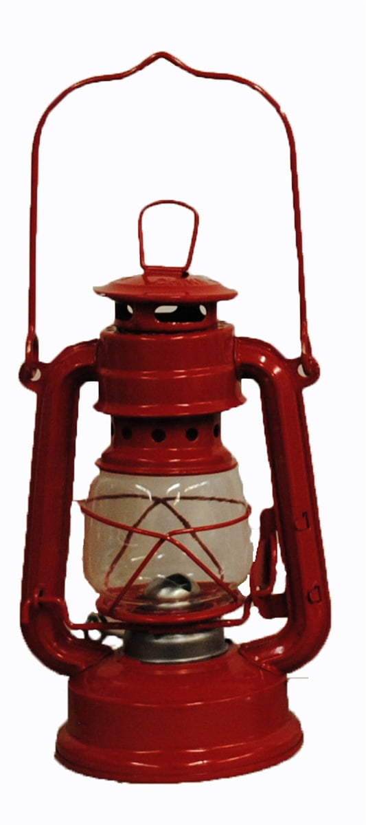 New 12" Red Hurricane Lantern Hanging Emergency Camping Kerosene Oil Lamp Light 