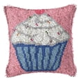 thumbnail image 3 of veasfak Latch Hook DIY Cushion Cover Rug Carpet Making Embroidery Ice Cream, 3 of 9