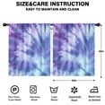 thumbnail image 2 of Blackout Kids Curtains,Purple Blue Tie Dye Pattern Childrens Insulated Curtains Set Of 2,Bedroom Essentials,Toddler Room Decor 52"x63", 2 of 5