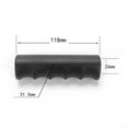thumbnail image 2 of Arkzeo 2Pcs Wheelbarrow Rubber Handles, Round Tubes Black Replacement Universal Handles 118 x 22mm, 2 of 7