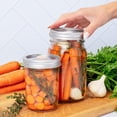 thumbnail image 2 of Mason Jar Vacuum Sealer Kit – Auto-Stop Electric Vacuum Sealer with Reusable Stainless Steel Lids, Compatible with Ball &  Canning Jars. (White Valve), 2 of 8