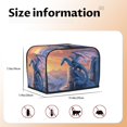 2 Slice Toaster Cover, Iceberg Cool White Dragon Waterproof Toaster