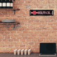 thumbnail image 3 of Rico Industries Ncaa N.Carolina State Wolfpack Home D?Cor Letrero De Metal Para La Calle (4 X 15 Pulgadas)  Ideal Para El Hogar, Oficina, Dormitorio Y Cueva Del Hombre  Hecho, 3 of 5