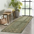 thumbnail image 3 of Well Woven Medusa Quay Modern Tribal Green 2'7" x 9'10" Runner Indoor Outdoor Rug, 3 of 7