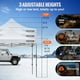 thumbnail image 4 of VEVOR Carpa desplegable con dosel, 10 x 10 pies, carpa para patio al aire libre con paredes laterales extraíbles y bolsa con ruedas, refugio instantáneo impermeable resistente a los rayos UV para fies, 4 of 9