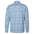 thumbnail image 3 of Men's-Cutter & Buck  Navy Philadelphia Union Traverse Stretch Eco Camo Print Quarter-Zip Top, 3 of 3