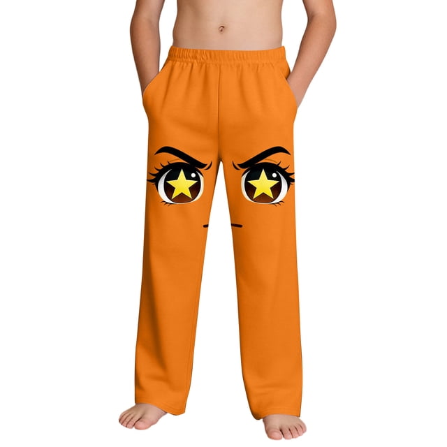 Niños Pantalones Niñas Pantalones de Playa Casuales Impresos con Bolsillos para Niños Bottoms de Verano Suaves