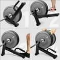 thumbnail image 6 of Yes4All Deadlift Jack/ Barbell Stand for Weight Training, Deadlift Exercises, Powerlifting, Suitable for Loading and Unloading Heavy Barbell Plates Black 20.13 x 12.2 x 4.5 inch, A. Black, 19.75 x 14., 6 of 7