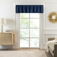 thumbnail image 3 of Woven Trends 2-Pack Pinch Pleated Curtains, Solid Farmhouse and Modern Rustic Curtains,  Box Pleated Edges for Living Room and Bedroom, Rod Pocket, 52" W x 84" L, Navy Blue, 3 of 7