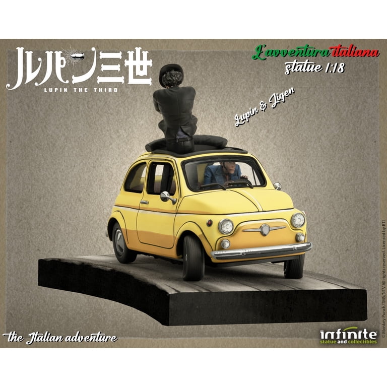 次元 ルパン Fiat500 サンマリノ LupinIII Infinite 500 Fiat Italiana L'Avventura - Third the Lupin - Statue ミニカー