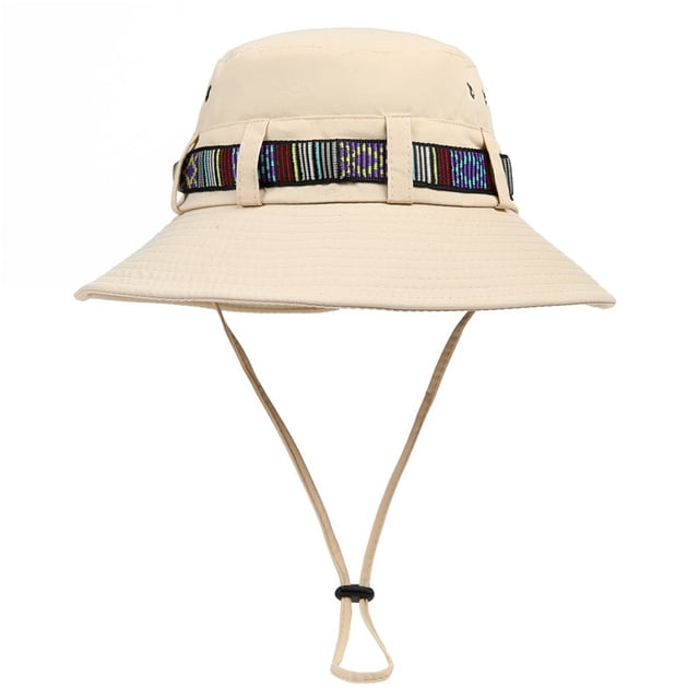 Sombreros de Sol para Mujeres Vintage Estilo Occidental Sombrero de Sol Protector Solar Respirable Sombrero de Cuerda Ajustable