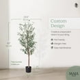 thumbnail image 6 of Maia Shop 5ft Artificial Olive Tree, Fake Plants for Home Decor, 6 of 8