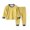 Yellow, variant on Asxite Toddler Fall Outfits Solid Crewneck Top Jogger Pants Casual Loose Fashion 2 Piece Set 5T