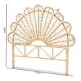thumbnail image 6 of bali & pari Variel Rattan BOHO Headboard, Queen Size, Natural Brown, 6 of 6