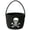White, variant on 1Pcs Halloween Skull Crossbones Candy Basket Tote Bag, Cotton Rope Pumpkin Storage Bucket for Trick-or-Treating, Party Favors, Gift Giving, and Holiday Decor Use 9.8x7.8 Inch White