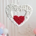 thumbnail image 1 of Corona del Día de San Valentín decoración colgante de pared decoración del Festival decoración de flores de rosas artificiales para paredes interiores, 1 of 9
