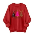thumbnail image 2 of Busydd Christmas Sweatshirts for Women Fashion Fall Print Womens Tops Casual Comfortable Cotton Crew Neck Long Sleeve Shirts for Women L, 2 of 6