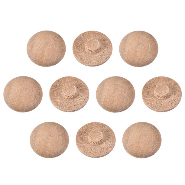 Tapones de madera de cerezo de 7/25 pulgadas para muebles 50 piezas