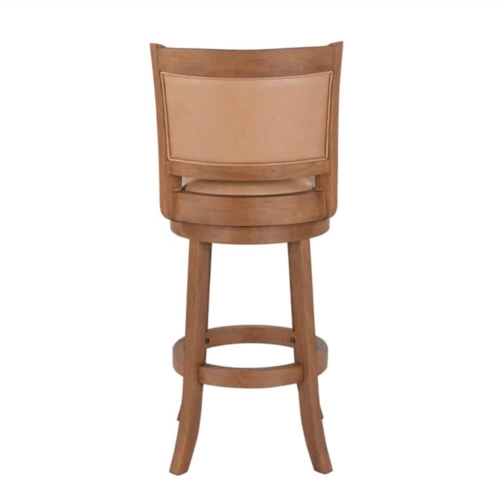 Boraam Augusta Swivel Wood Bar Stool - Toasted Oak