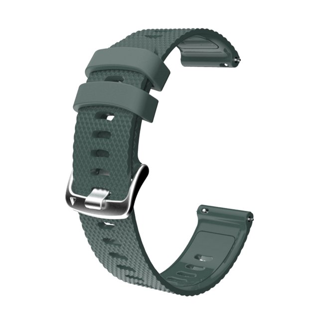 Correa de reloj de silicona con patrón de rombos, correa de repuesto para Garmin / HUAWEI / Samsung, 20 mm, verde militar Speravity EL2641-06