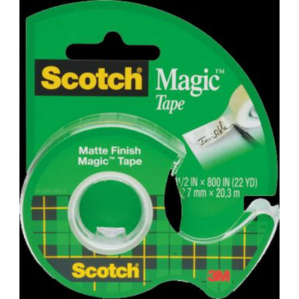 Scotch Magic Tape 1/2 Inch X 800 Inches 1 Each
