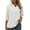 White, variant on Summer Tops for Women Summer V Neck 3/ 4 Sleeve Blouses Dot Tunic Tops Casual Button Shirts Ladies Fashion Pom Blouses Women Rayon Shirts Tight Fit for Tight Tunic Lace Short Sleeve Beige 2XL