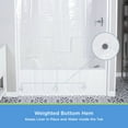 thumbnail image 2 of Kenney Eco Modern Clear Solid Print Medium Weight PEVA Shower Liner, 70" W x 78" H, 2 of 6