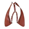 thumbnail image 4 of Bolso De Hombro Oculto Para Las Axilas, Cartera Con Correa Para Las Axilas, Para Acampar, Caminar En La Calle, Amarillo Y Marrón, 4 of 8
