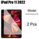 thumbnail image 2 of Película de vidrio templado para tableta para Apple ipad Pro 11 2018 Protector de pantalla de prevención de explosiones a prueba de arañazos 2 uds A1980 A2013 A1934, 2 of 5