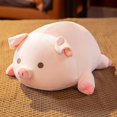 thumbnail image 1 of 40/50/60cm High Quality Squishy Lying Pig Stuffed&Plush Pig Toy Anime Soft Plushie Pillow Kids Baby Comforting Christmas Giftopen eyes60cm Deng Xun unisex, 1 of 2