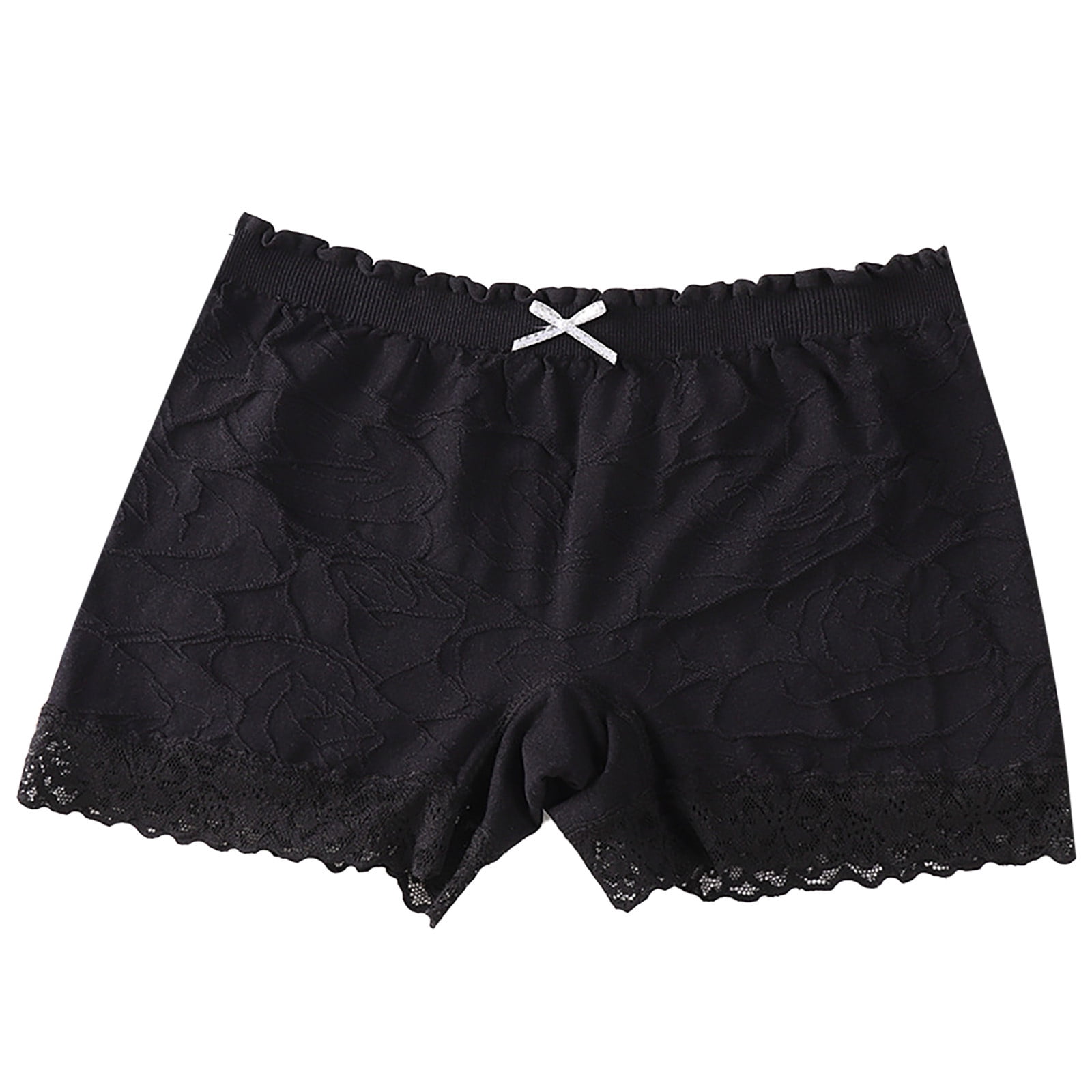 EHTMSAK Women's Boyshort Panties Lace High Waisted Soft Boxer Briefs ...