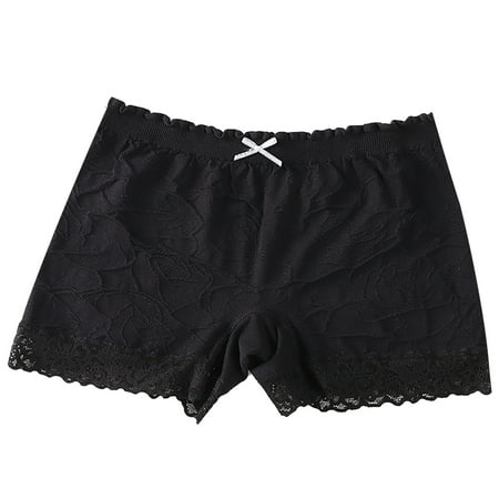 

HHei_K Women Fashion Solid Color Panties Breathable Soft Stretch Underwear Panties