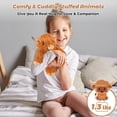 thumbnail image 3 of Animal de peluche Bobbie & Laxi Highland Cow, apto para microondas y refrigeración, 3 of 7