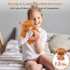 thumbnail image 3 of Animal de peluche Bobbie & Laxi Highland Cow, apto para microondas y refrigeración, 3 of 7